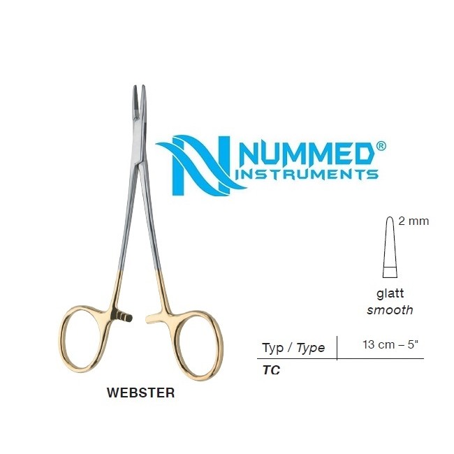 Webster Needle Holder,13 cm,TC Webster Needle Holder,13 cm,TC
